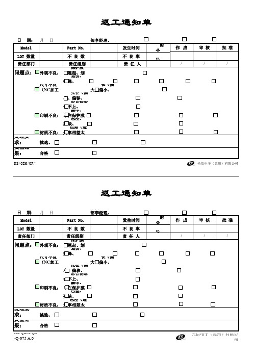 075 返工通知单