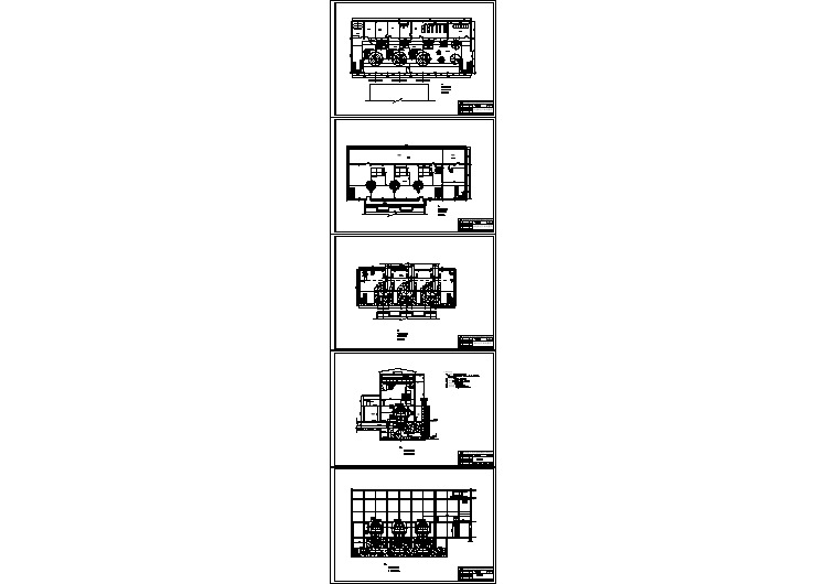 石头峡某大型水电站工程厂房设计图