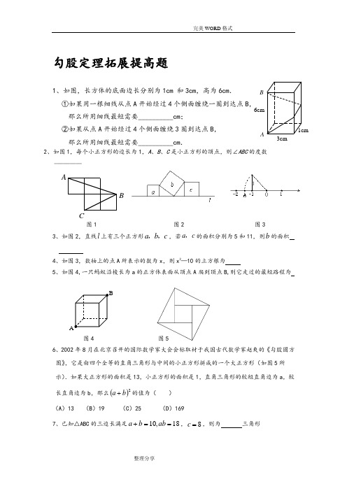 勾股定理拓展提高题