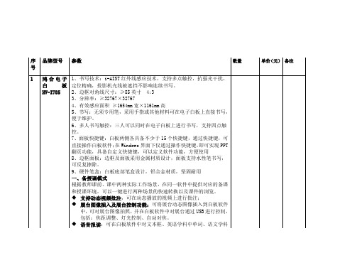 鸿合红外白板785参数