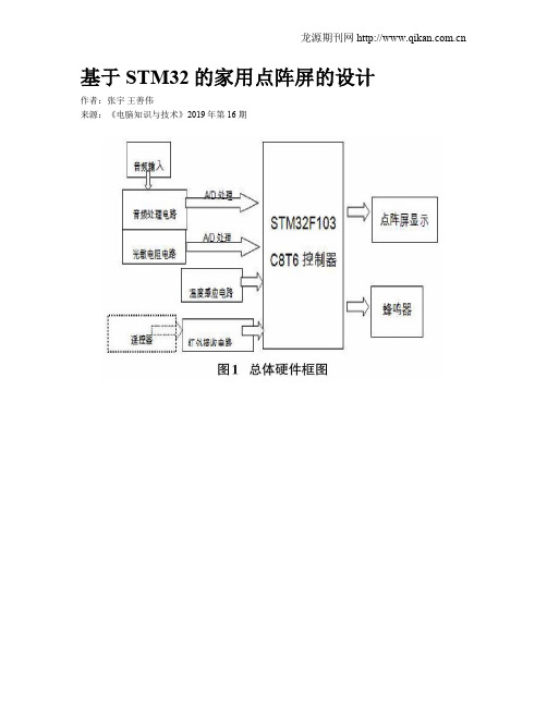 基于STM32的家用点阵屏的设计