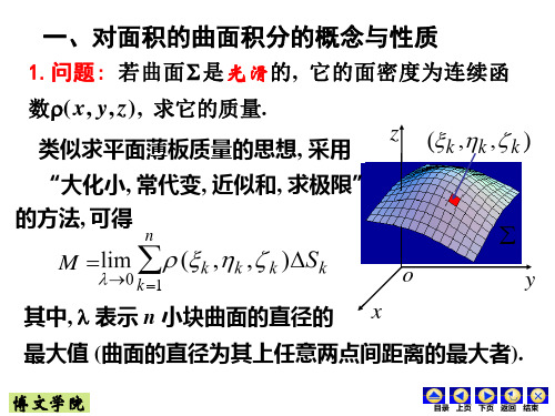 第九章第02节--第一类曲面积分