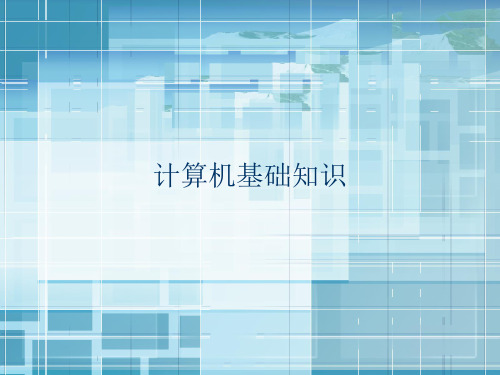 计算机基础知识(硬件和软件)课件