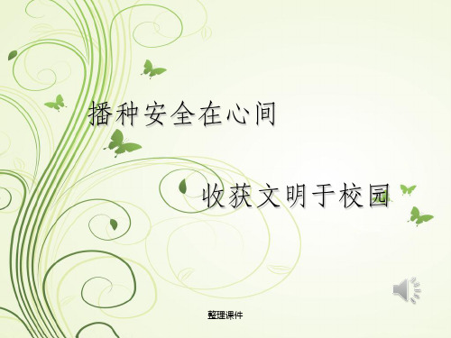 校园安全与文明班会