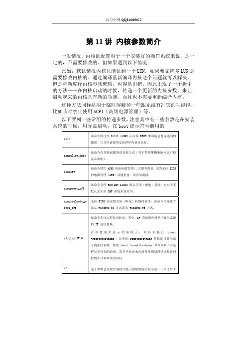 kernel第11讲 内核参数简介