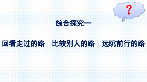 高中政治必修一  综合探究1 回看走过的路 比较别人的路 远眺前行的路