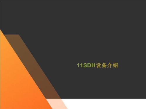 11SDH设备介绍