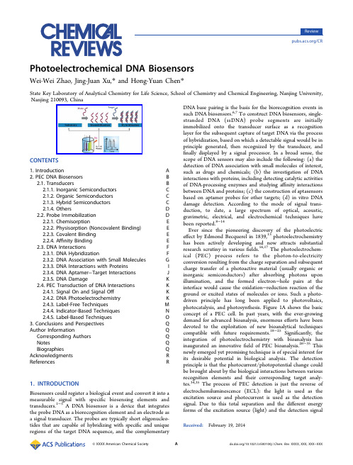 Photoelectrochemical DNA Biosensors