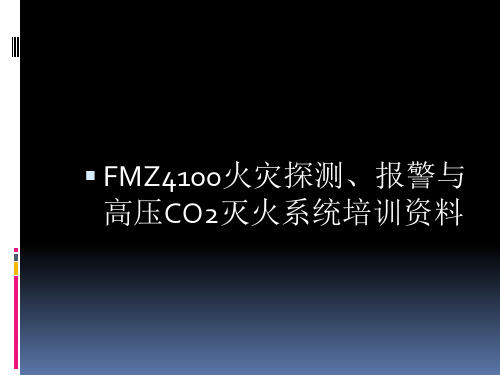 FMZ4100高压CO2火灾 探测与灭火系统培训