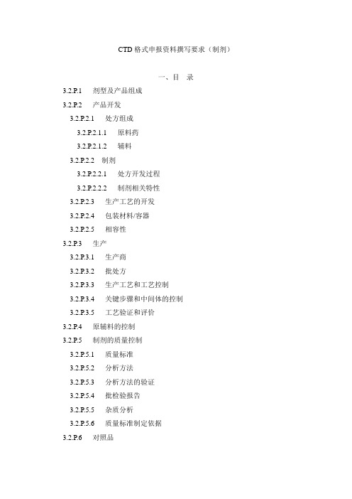 制剂-CTD格式方案-11.6