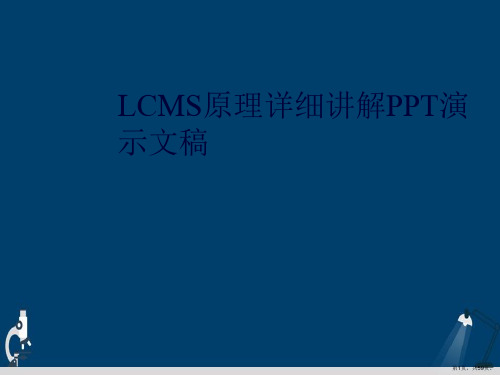 LCMS原理详细讲解PPT演示文稿