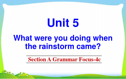 Unit5GrammarFocus过去进行时课件人教版英语八年级下册