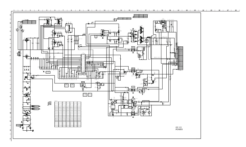 索尼KDL-46EX720液晶彩电(1-883-917-11 APS-298)电源图纸