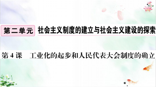 人教部编版历史《工业化的起步和人民代表大会制度的确立》ppt优秀版1