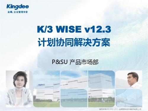 金蝶K3 WISE V12.3计划协同解决方案