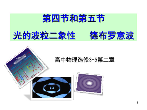 高中物理选修35光的波粒二象性   德布罗意波PPT课件