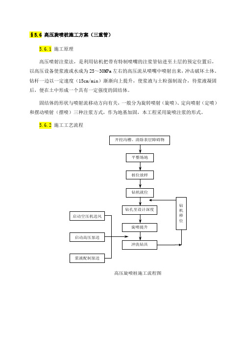 高压旋喷桩施工方案(三重管)