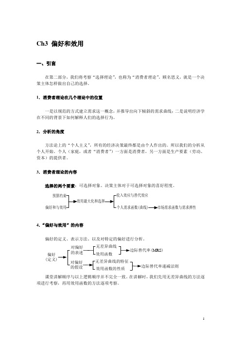 Ch03 偏好和效用