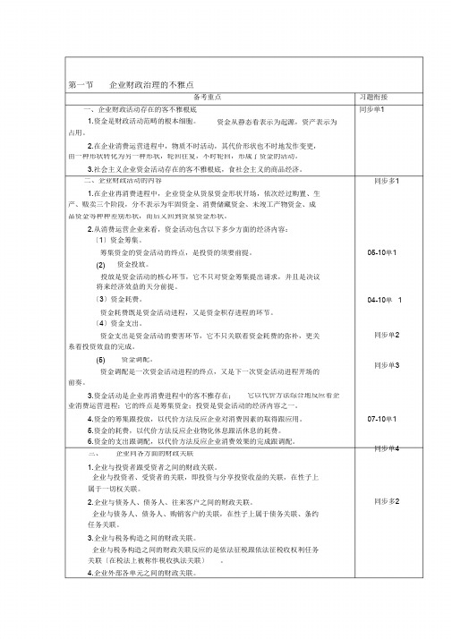 完整第一章财务管理总论