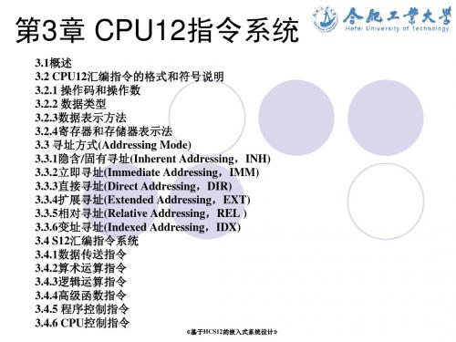 Freescale 汇编指令