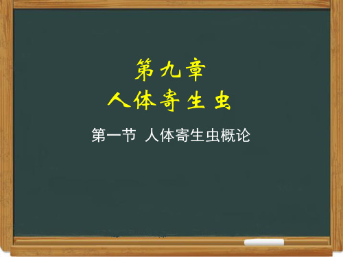 26人体寄生虫概论