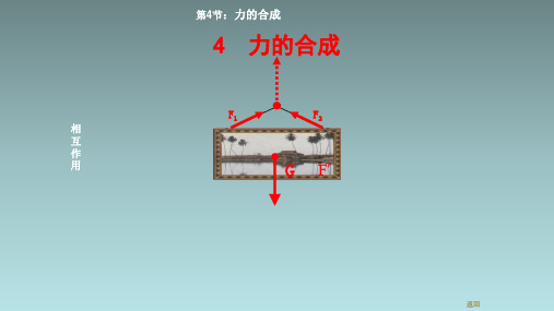 【课件】力的合成与分解——力的合成+课件高一上学期物理人教版(2019)必修第一册+