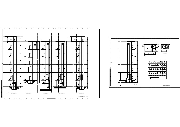 客货梯井道大样图1