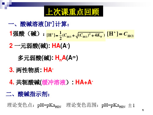 第三章 酸碱滴定法3