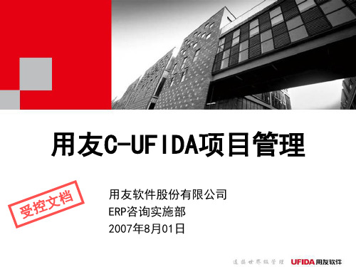 用友C-UFIDA实施方法论V5.0-项目管理