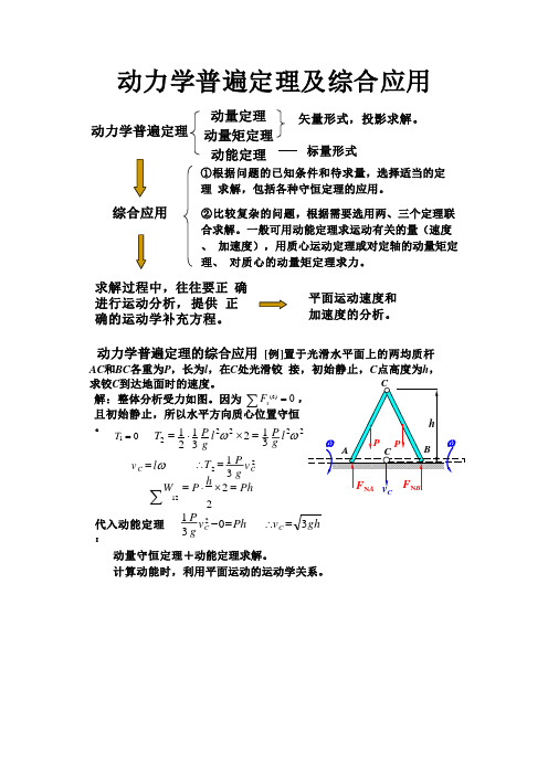 动力学普遍定理及综合应用