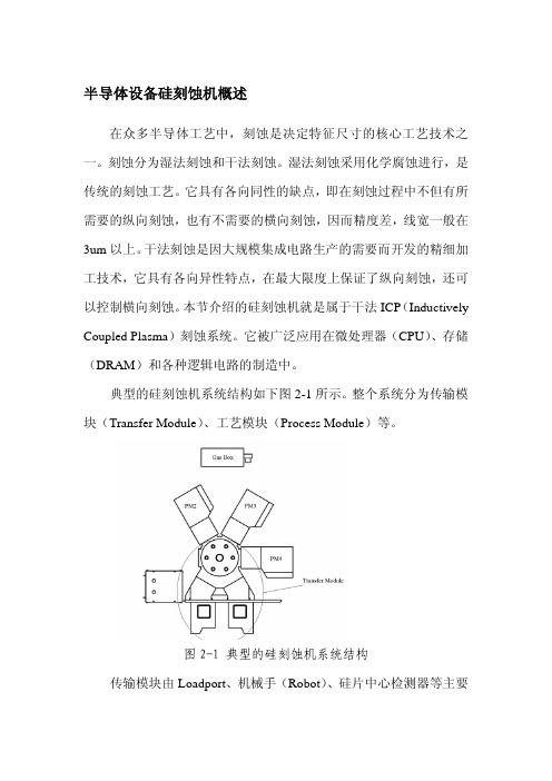 半导体设备硅刻蚀机概述