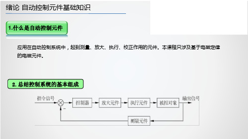 自动控制元件绪论