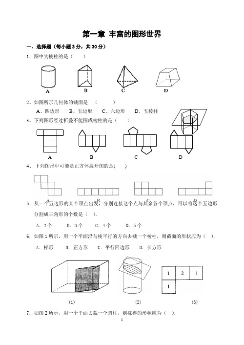 鲁教版六年级上册数学第一章 章节测试