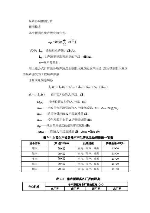 噪声导则计算