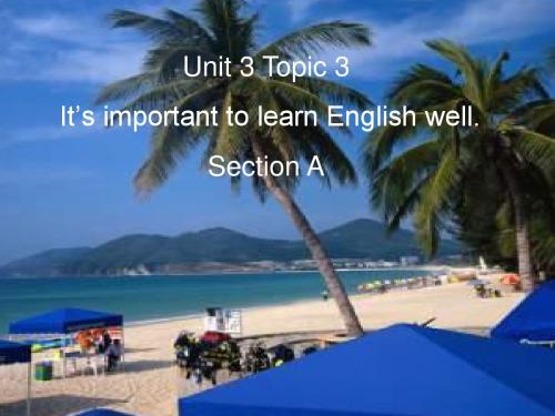 初中英语第六册Unit3 Topic 3课件