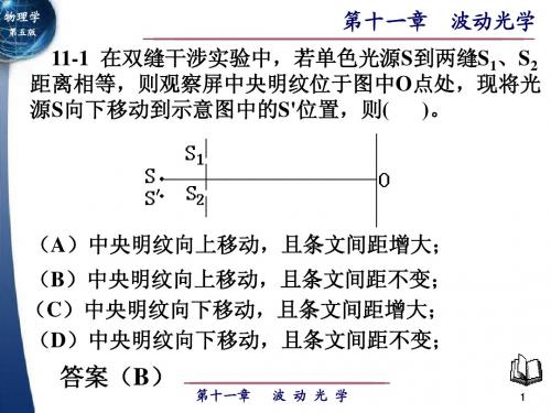 第十一章 波动光学习题