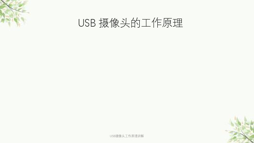 USB摄像头工作原理讲解课件