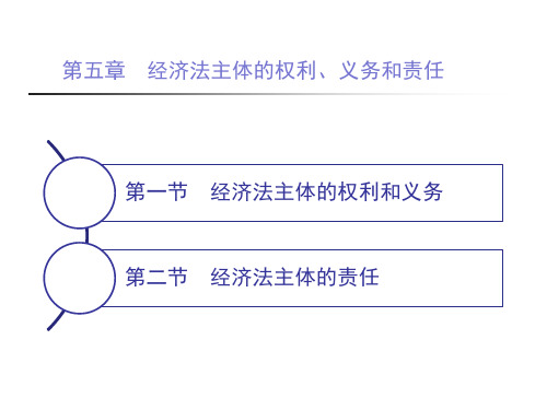 第05章  经济法的权利、义务和责任