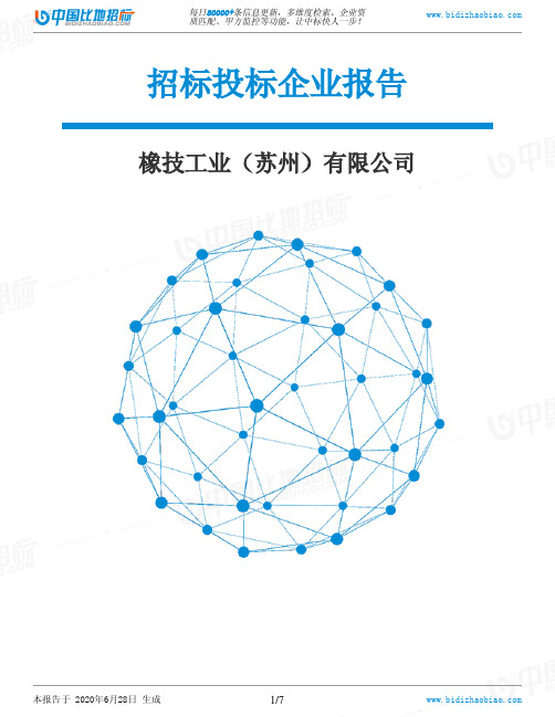 橡技工业(苏州)有限公司-招投标数据分析报告