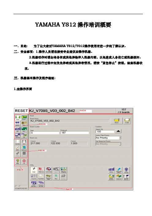 YAMAHAYS12操作使用培训资料