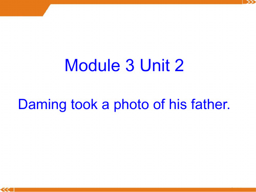 外研社五年级英语上册M3U2 Daming took a photo of his father-课