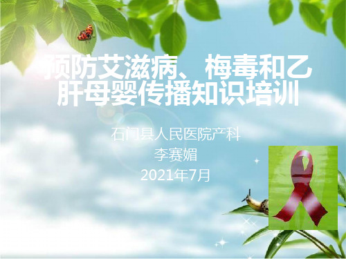 《母婴阻断知识培训》幻灯片PPT