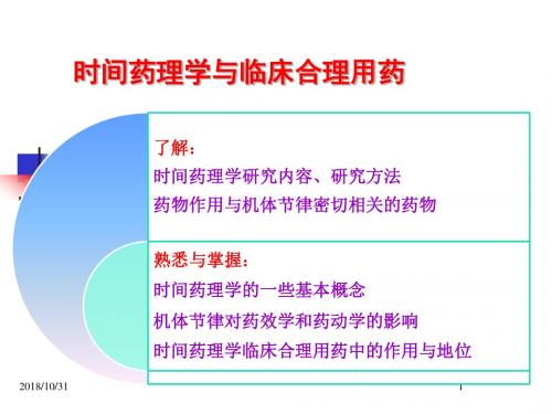 时间药理学与合理用药 PPT课件