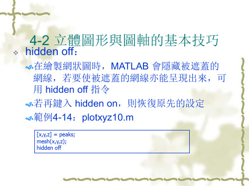 MATLAB程式设计入门篇三维立体绘图part2