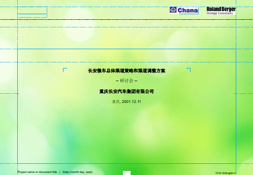 某汽车总体渠道策略和渠道调整方案(ppt 114页)