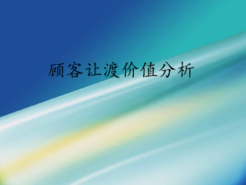 屈臣氏 顾客让渡价值分析