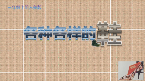 (完整)三级上册美术课件各式各样的鞋人美版精品PPT资料精品PPT资料