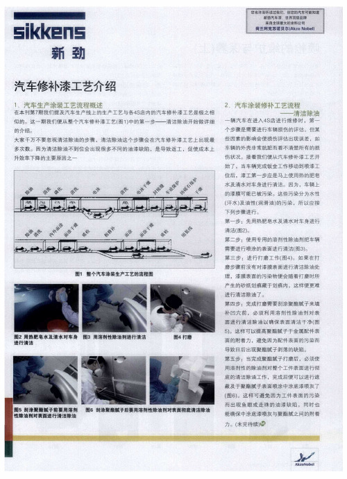 汽车修补漆工艺介绍