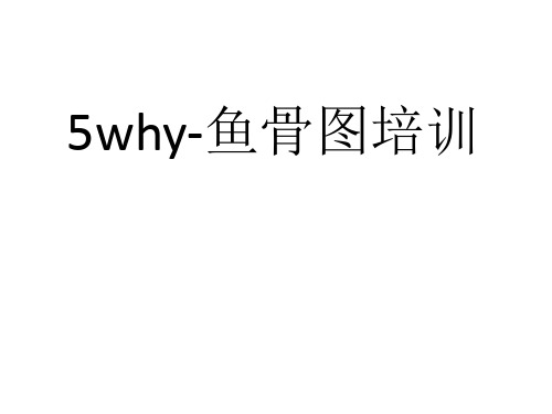 5why-鱼骨图培训