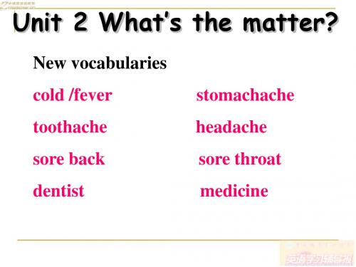 初二英语《Unit2_What's_the_matter-》PPT课件